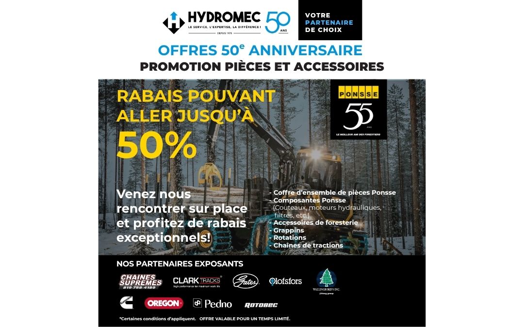 Offre 50e anniversaire – Pièces et accessoires