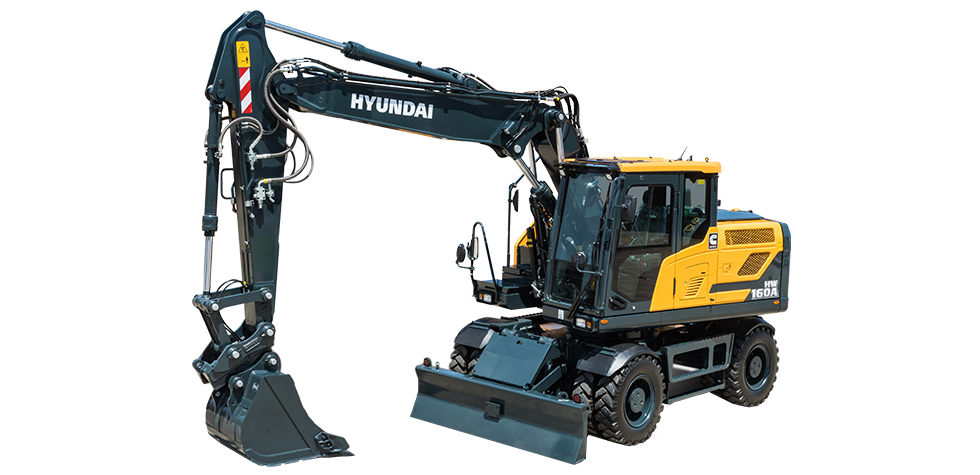 Hyundai-Hydromec-wheeled-excavator