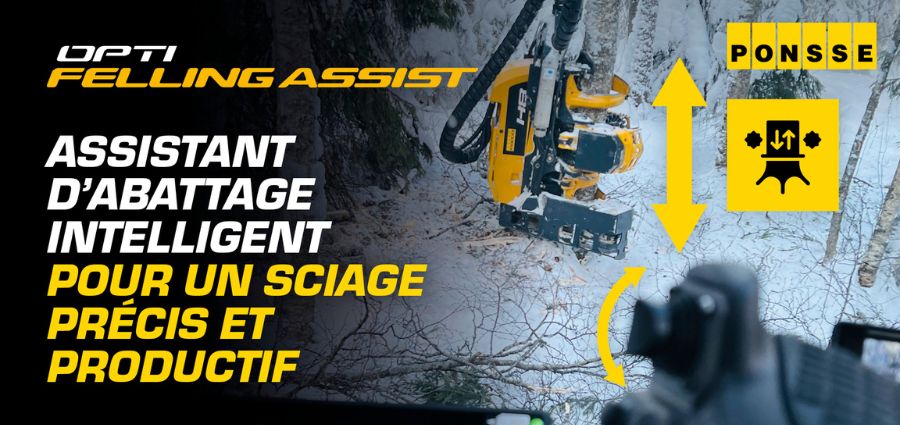 Ponsse lance la solution intelligente OptiFellingAssist.