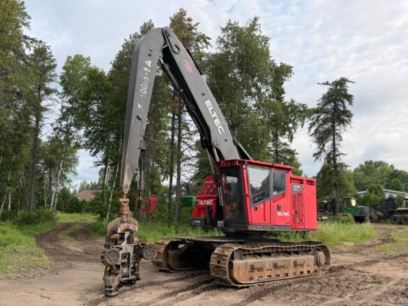 ABATTEUSE SUR CHENILLES ELTEC FH277B 2023 AVEC TETE PONSSE H7HD 2022 de 14 650 HEURES